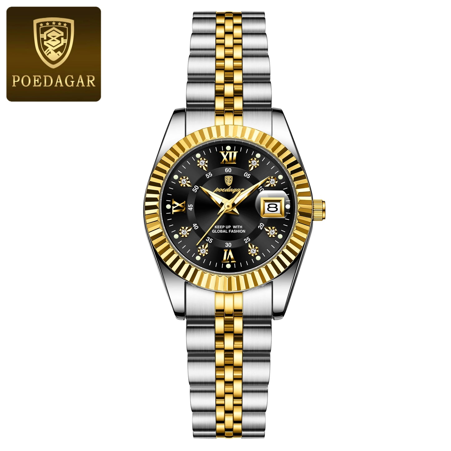 Luxury Elegant Watch for Women Waterproof Luminous Date Ladies Watch Stainless Steel Quartz Women'S Watches Girl Reloj